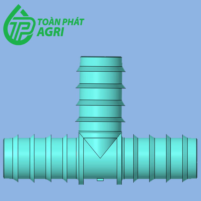 Chữ T chia ống nhựa LDPE 40mm nguyên sinh dẫn nước thương hiệu TOÀN PHÁT AGRI sản xuất